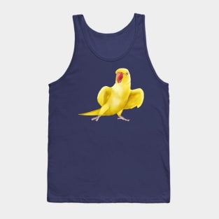 Yellow Indian Ringneck Parrot Tank Top